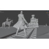 Buy Wild West Train Robbery Diorama STL for 3D Printing