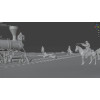 Buy Wild West Train Robbery Diorama STL for 3D Printing