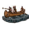 The Chase — Native American Warriors in a Canoe | STL Diorama for 3D Printing
