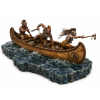 The Chase — Native American Warriors in a Canoe | STL Diorama for 3D Printing