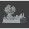 "Between Before and After" Diorama – Post-Apocalyptic City STL File for 3D Printing