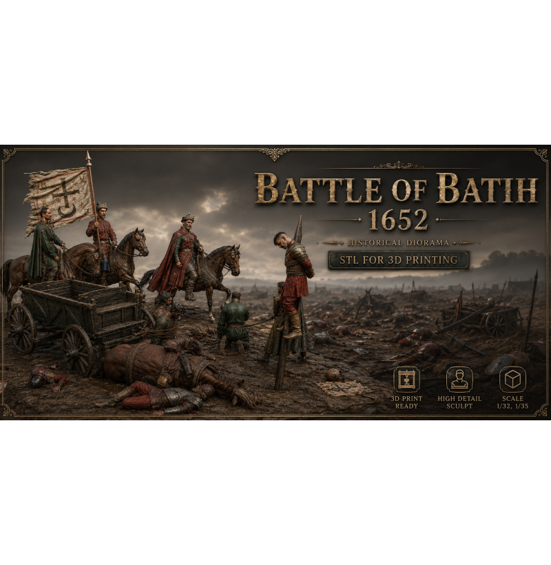 Battle of Batih 1652 Historical Diorama – STL Files for 3D Printing
