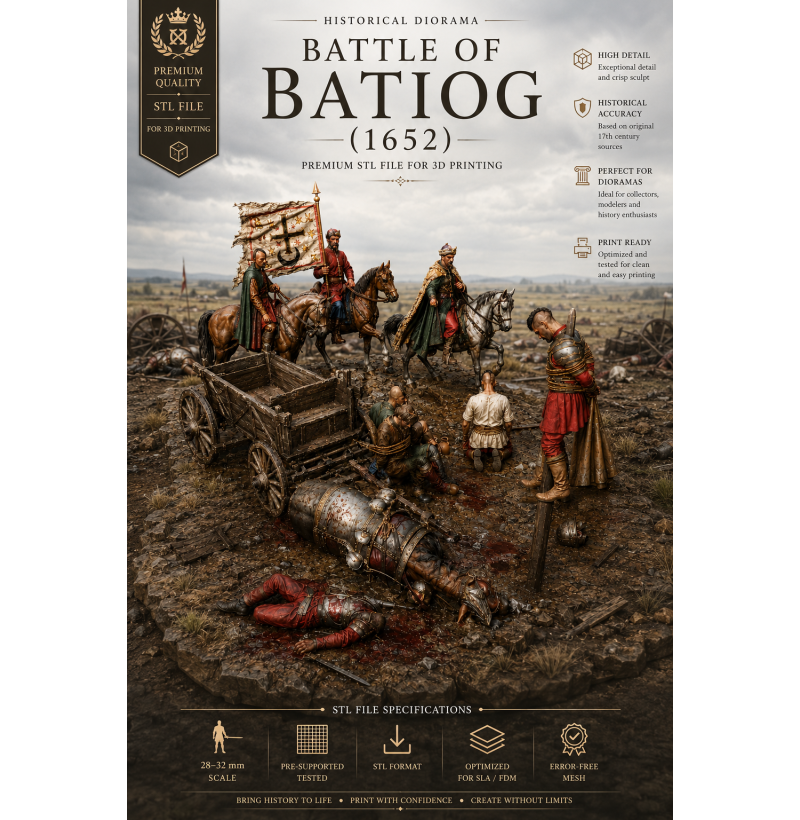 Battle of Batih 1652 Historical Diorama – STL Files for 3D Printing