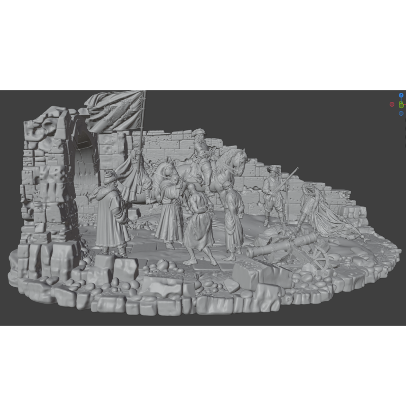 The Liberation of Buda 1686 — Historical Battle | Premium STL Diorama for 3D Printing