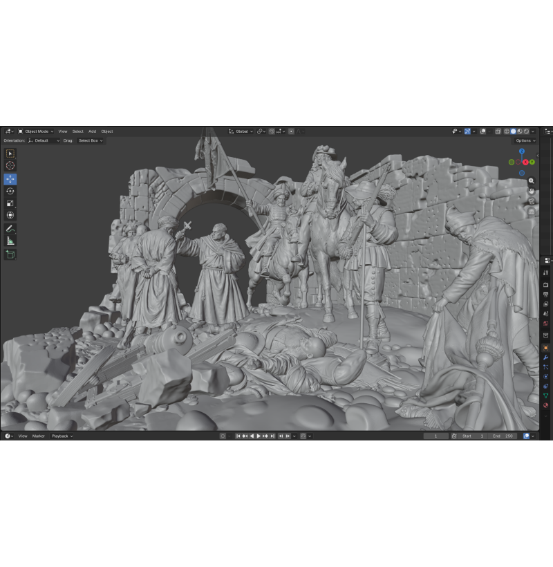 The Liberation of Buda 1686 — Historical Battle | Premium STL Diorama for 3D Printing