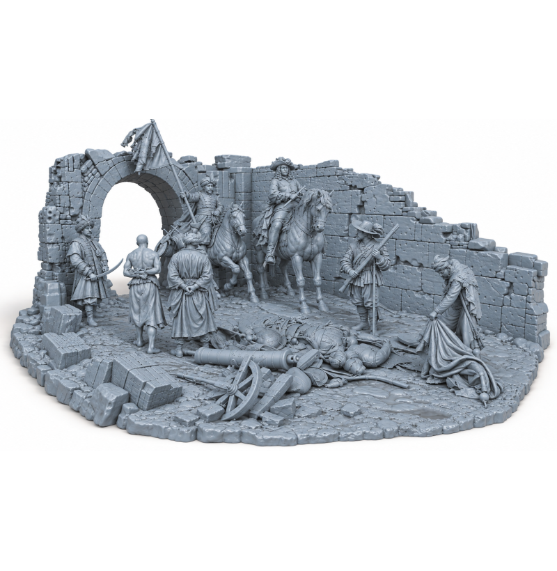 The Liberation of Buda 1686 — Historical Battle | Premium STL Diorama for 3D Printing