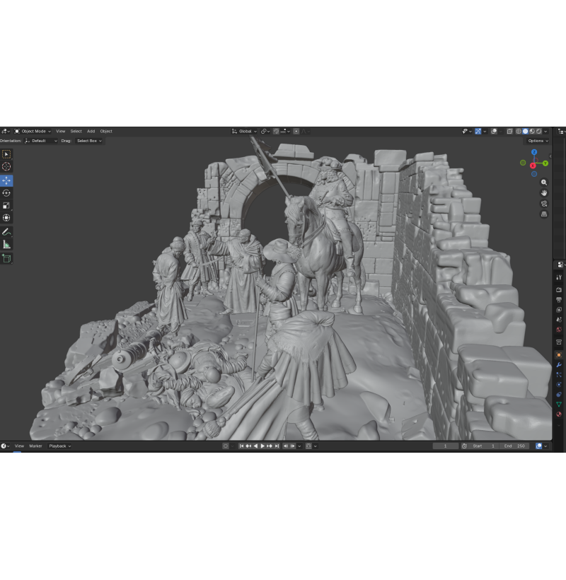 The Liberation of Buda 1686 — Historical Battle | Premium STL Diorama for 3D Printing