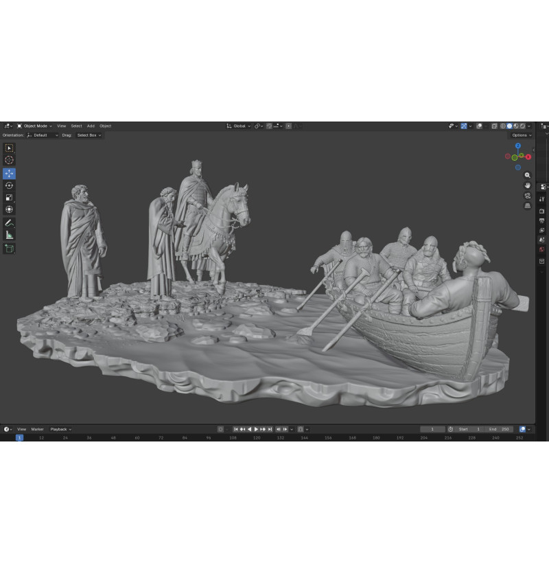 Svyatoslav and Tzimiskes — Rus’ and Byzantium | Historical STL Diorama for 3D Printing