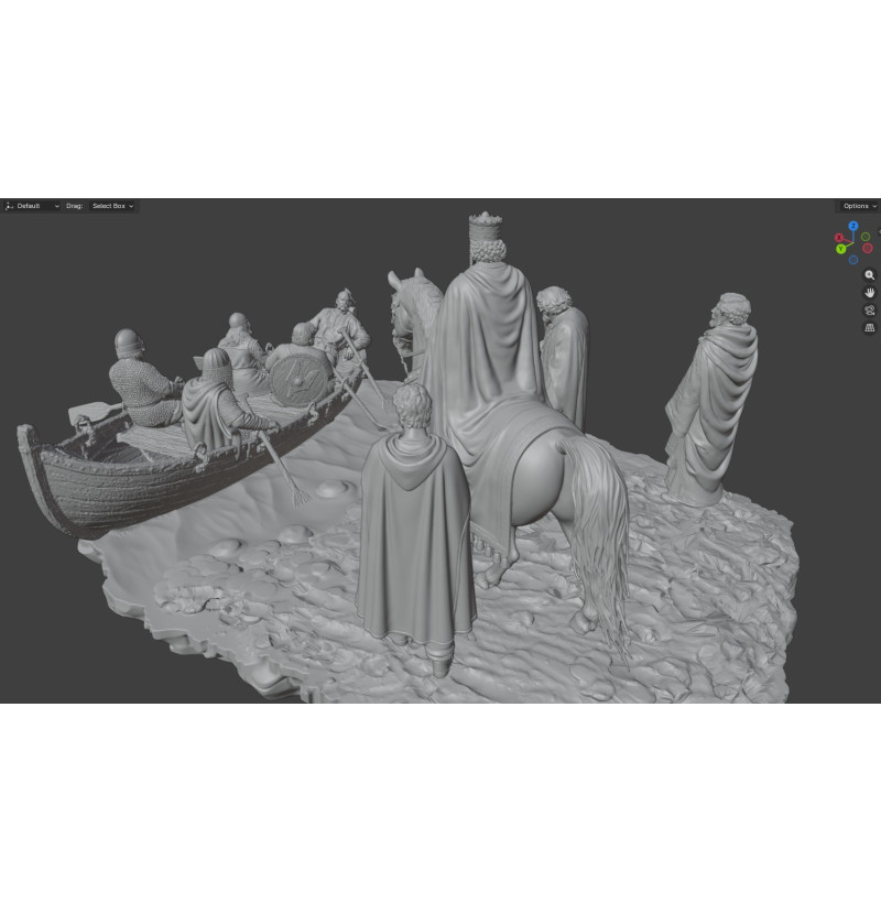 Svyatoslav and Tzimiskes — Rus’ and Byzantium | Historical STL Diorama for 3D Printing
