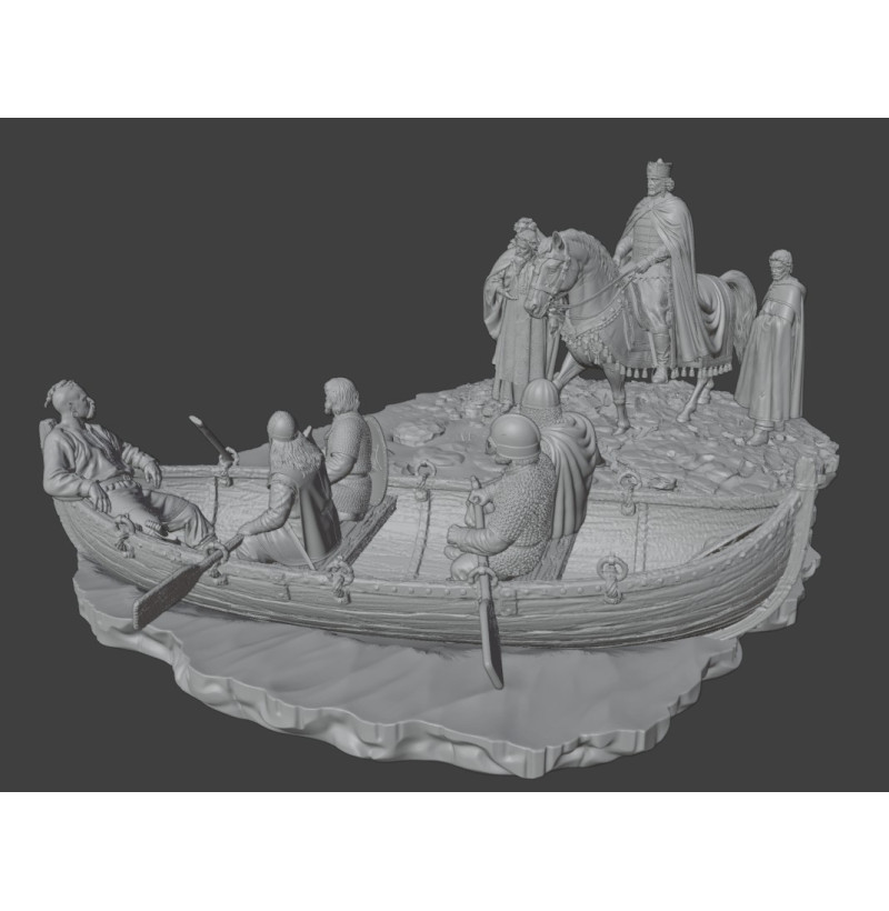 Svyatoslav and Tzimiskes — Rus’ and Byzantium | Historical STL Diorama for 3D Printing