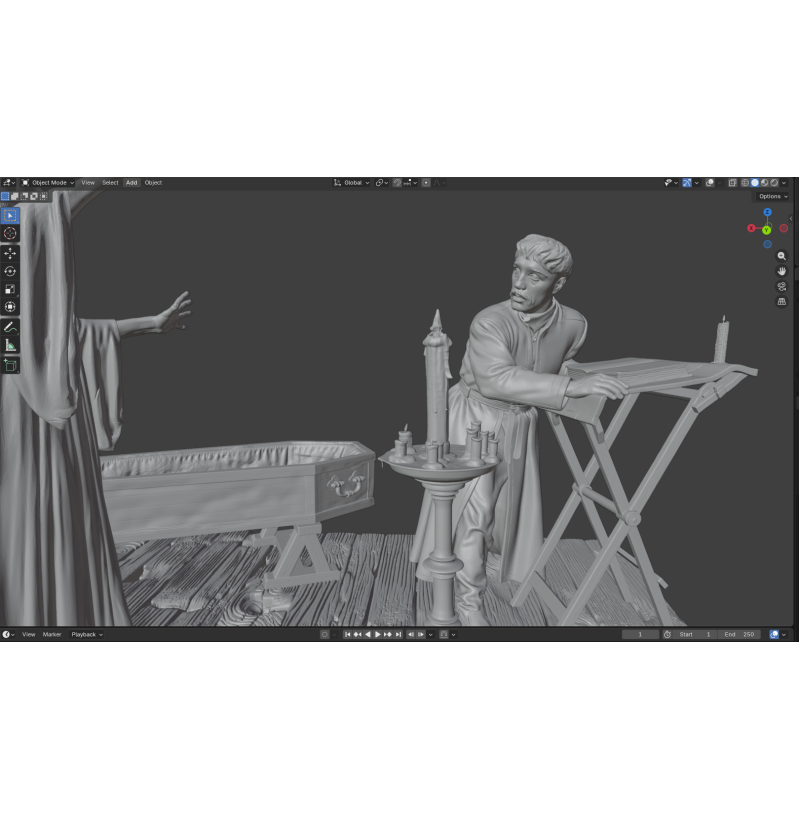 Viy STL Diorama for 3D Printing