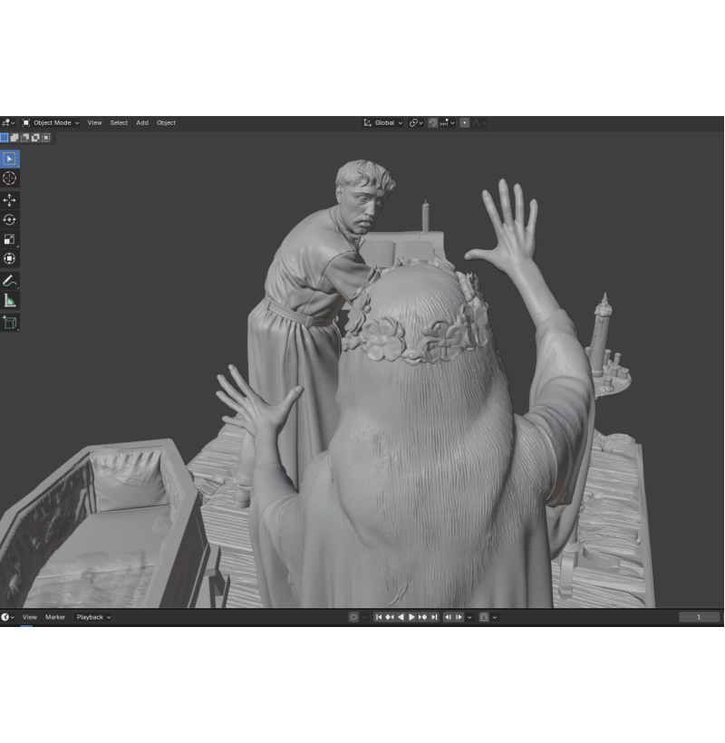 Viy STL Diorama for 3D Printing