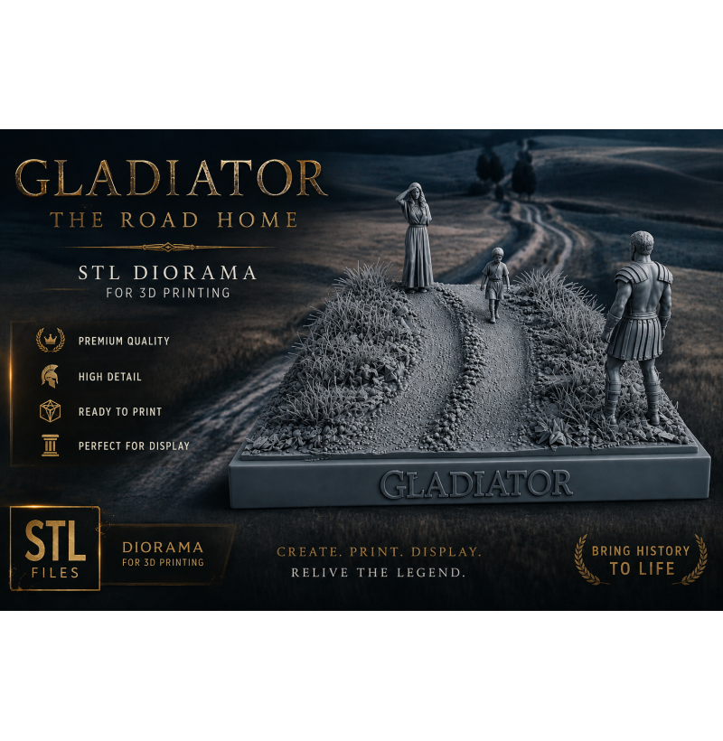 Gladiator: The Road Home Diorama — STL File for 3D Printing