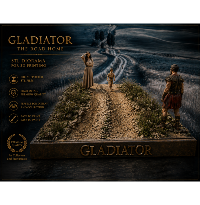 Gladiator: The Road Home Diorama — STL File for 3D Printing