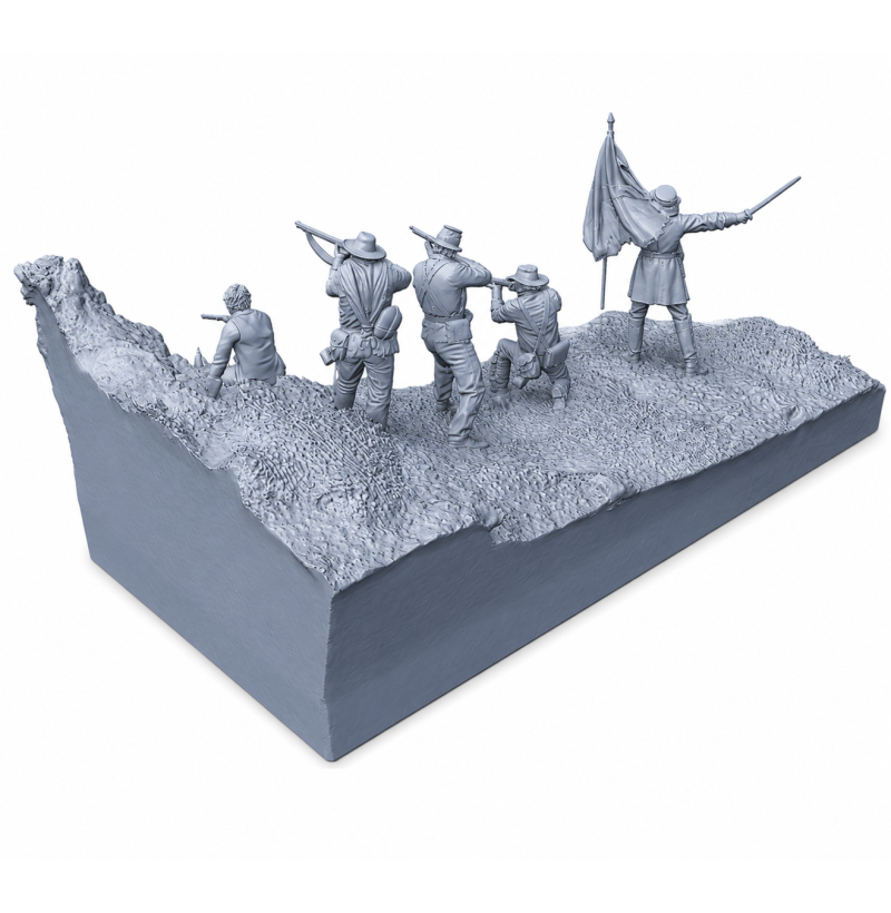 American Civil War Battle Diorama STL File for 3D Printing