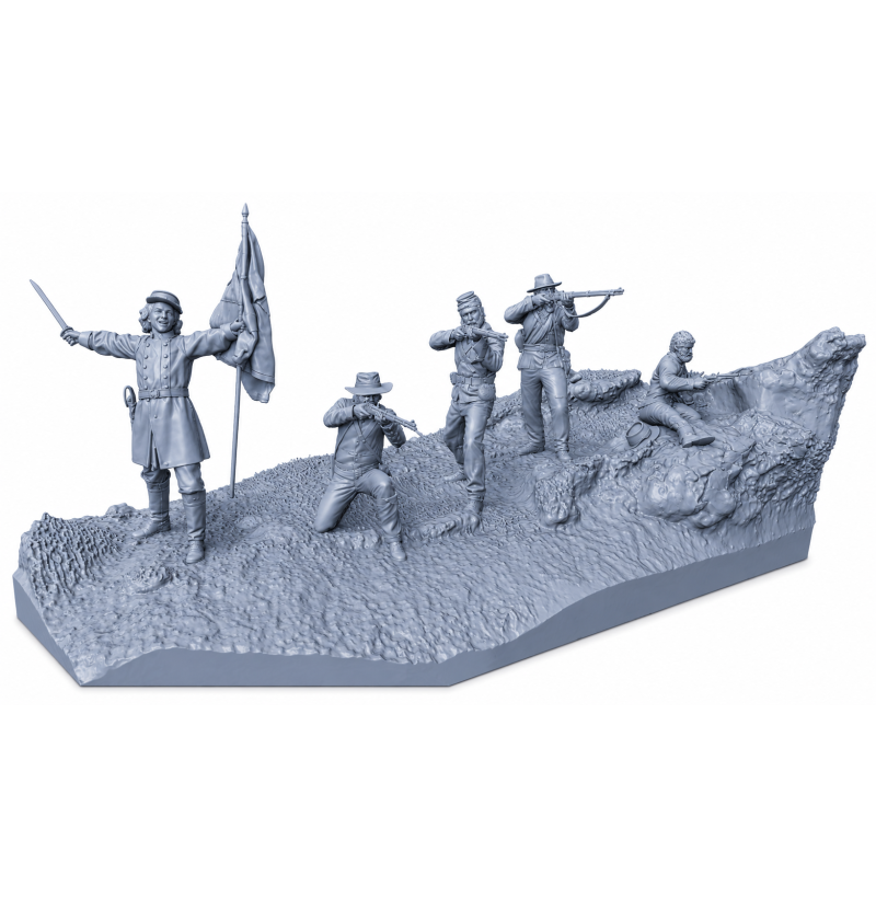 American Civil War Battle Diorama STL File for 3D Printing