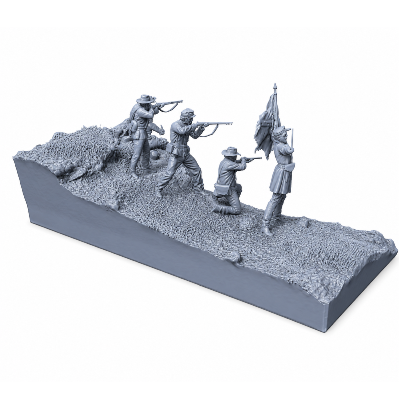 American Civil War Battle Diorama STL File for 3D Printing