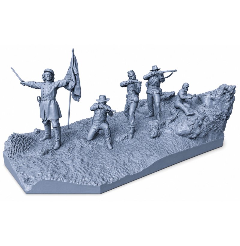 American Civil War Battle Diorama STL File for 3D Printing