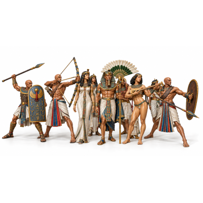 Ancient Egyptians — Collectible Set | 12 STL Files for 3D Printing