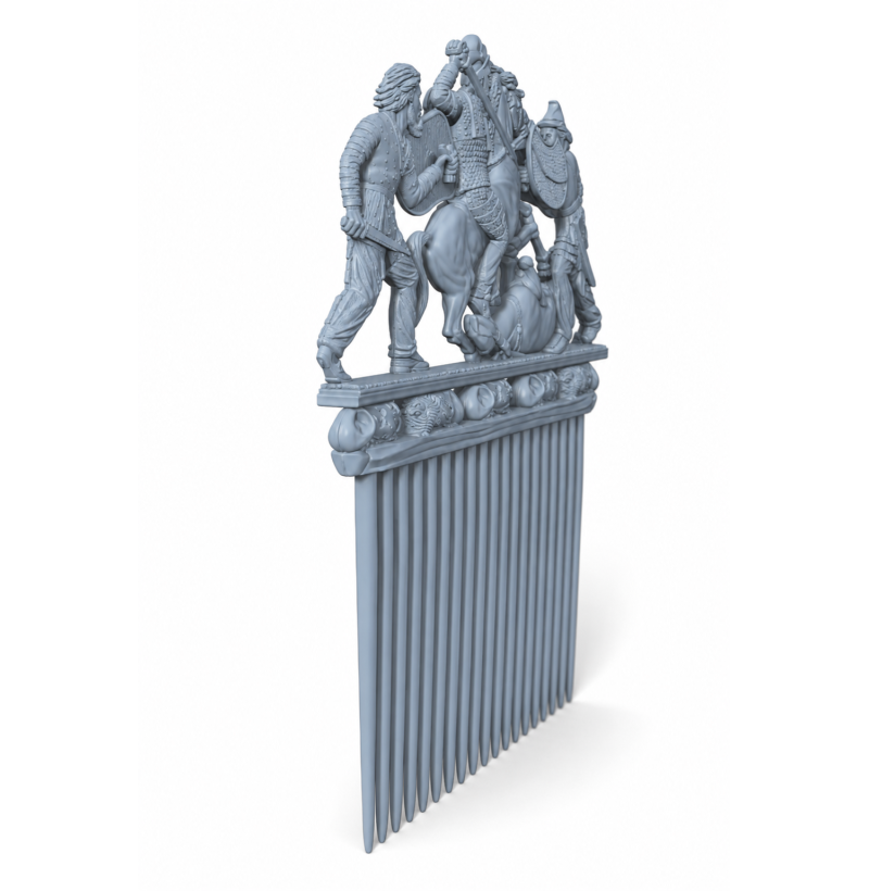 Golden Comb from the Solokha Kurgan — Scythian Masterpiece, 4th Century BC | STL for 3D Printing