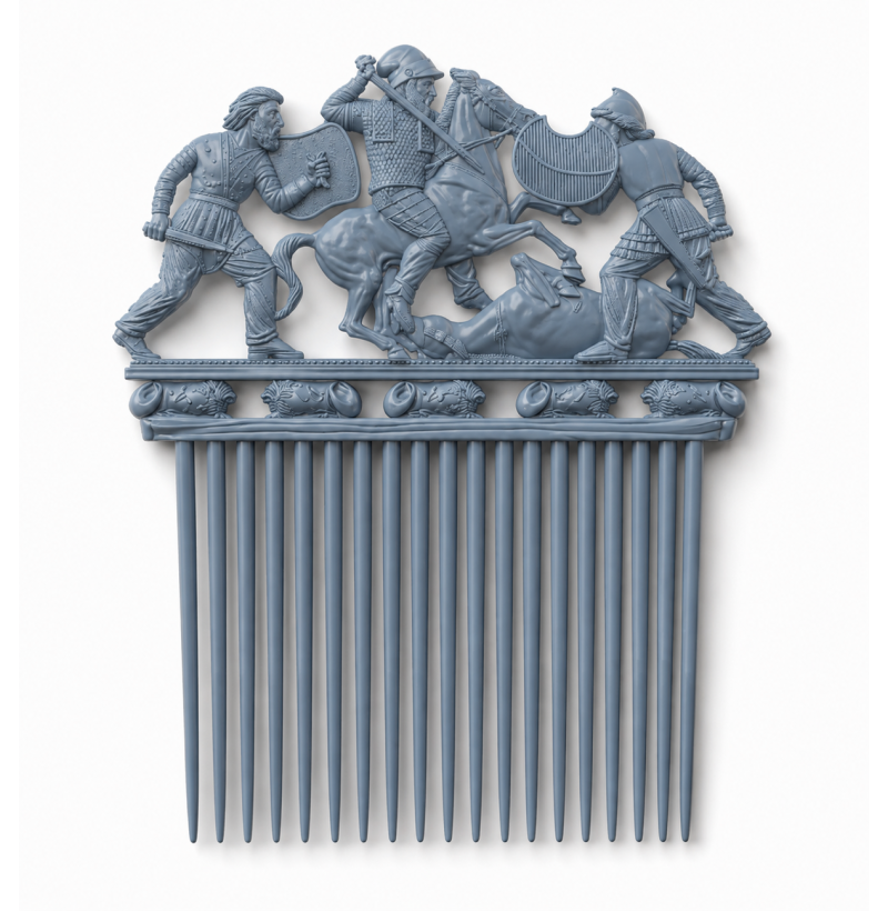 Golden Comb from the Solokha Kurgan — Scythian Masterpiece, 4th Century BC | STL for 3D Printing