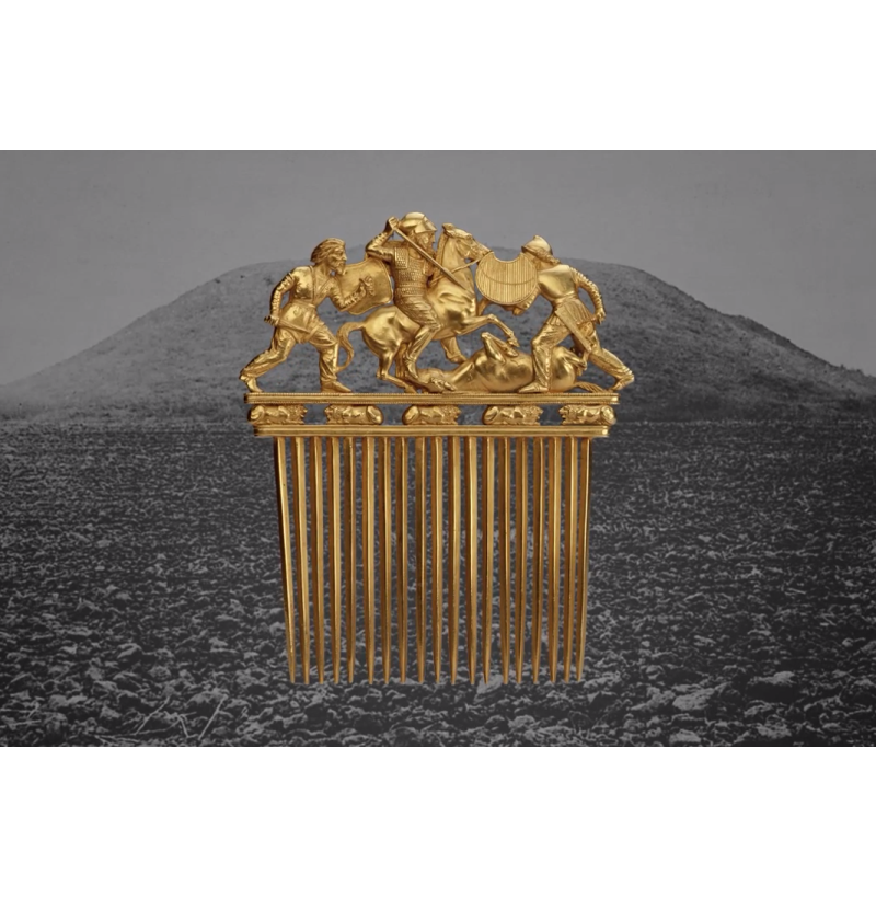 Golden Comb from the Solokha Kurgan — Scythian Masterpiece, 4th Century BC | STL for 3D Printing