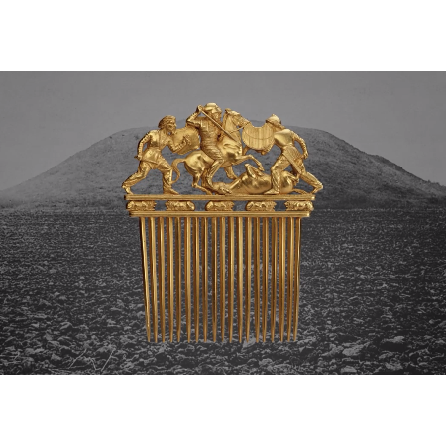 Golden Comb from the Solokha Kurgan — Scythian Masterpiece, 4th Century BC | STL for 3D Printing