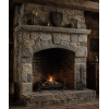 Stone Fireplace STL File for 3D Printing