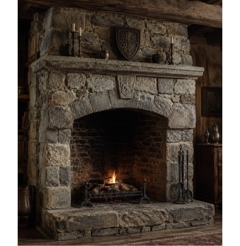 Stone Fireplace STL File for 3D Printing