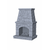 Stone Fireplace STL File for 3D Printing
