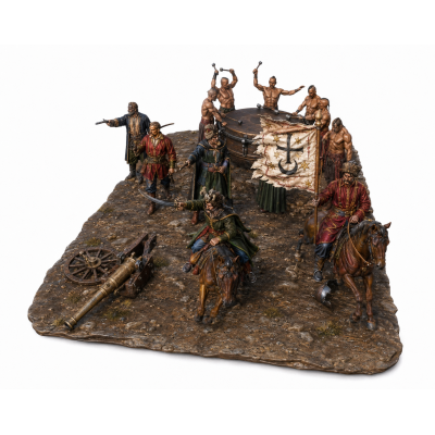 "On the Eve of Battle" Diorama – Zaporozhian Cossacks STL Files for 3D Printing