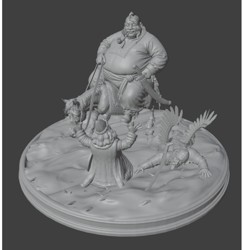 "Our Enemies Will Vanish Like Dew in the Sun" Diorama STL File for 3D Printing