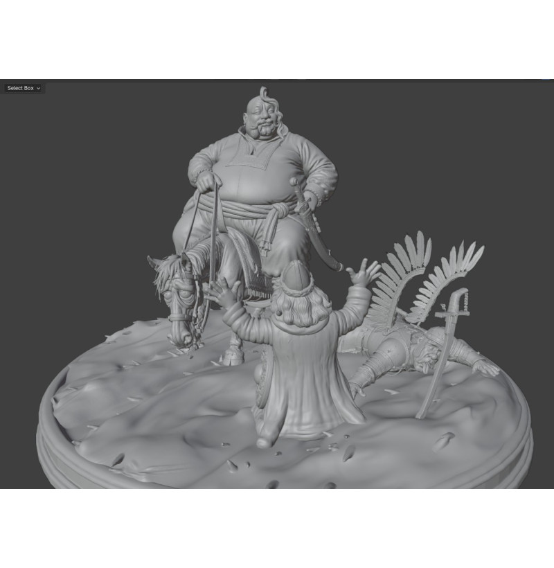 "Our Enemies Will Vanish Like Dew in the Sun" Diorama STL File for 3D Printing