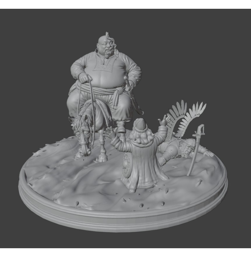 "Our Enemies Will Vanish Like Dew in the Sun" Diorama STL File for 3D Printing