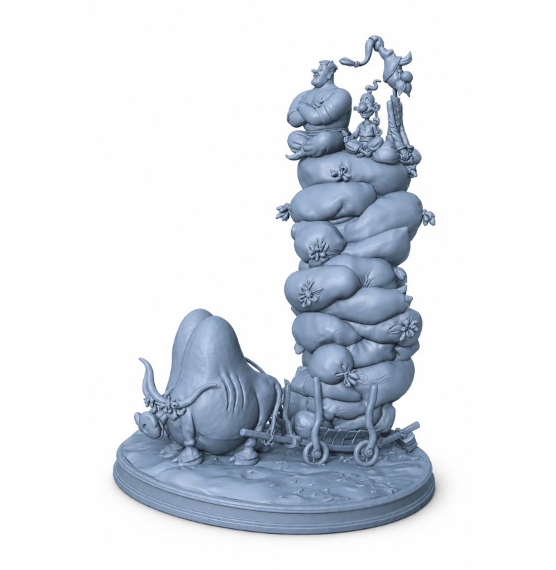 Cossacks Cartoon Characters STL File for 3D Printing