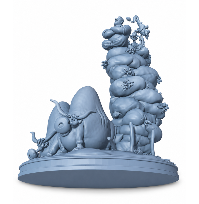 Cossacks Cartoon Characters STL File for 3D Printing