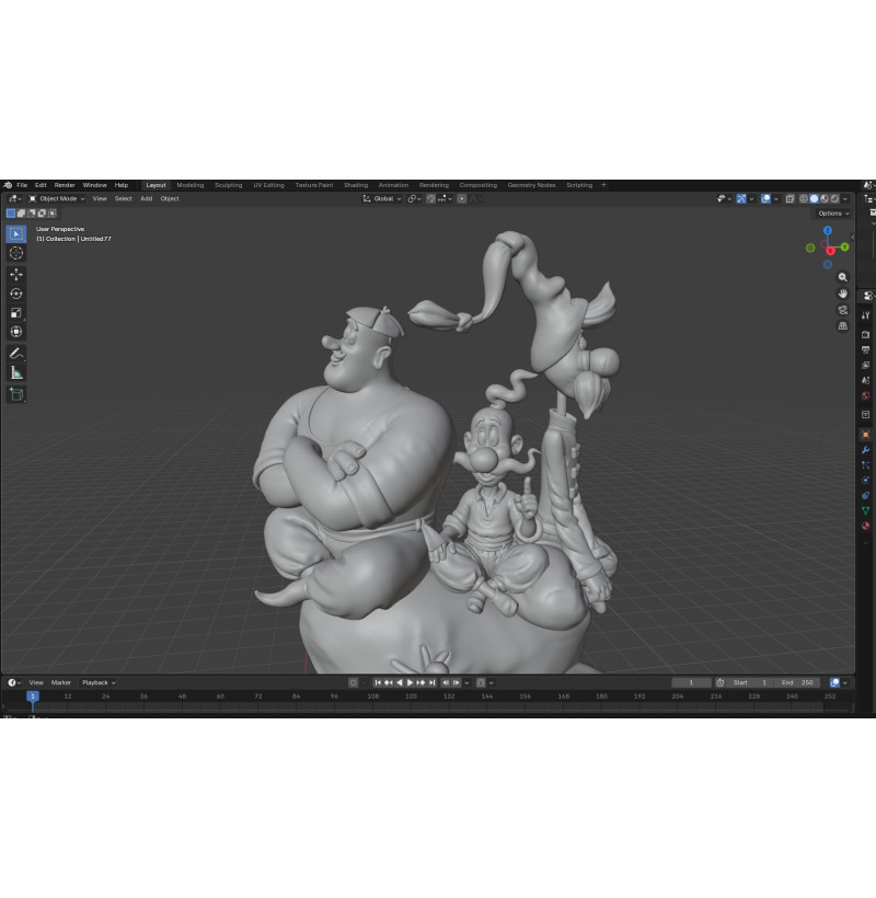 Cossacks Cartoon Characters STL File for 3D Printing