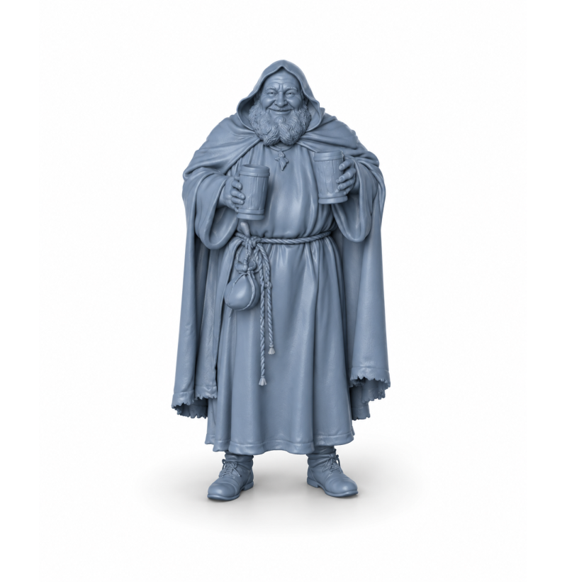 Medieval Peasants Set – 7 Historical STL Miniatures for 3D Printing
