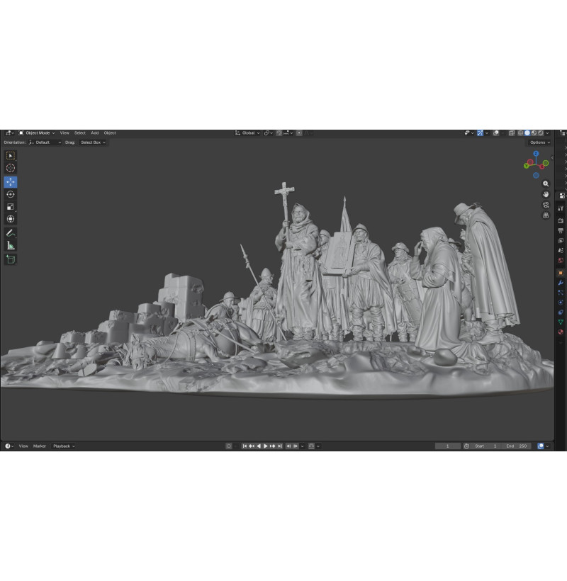 The Last Hope of the Besieged Diorama – STL Files for 3D Printing