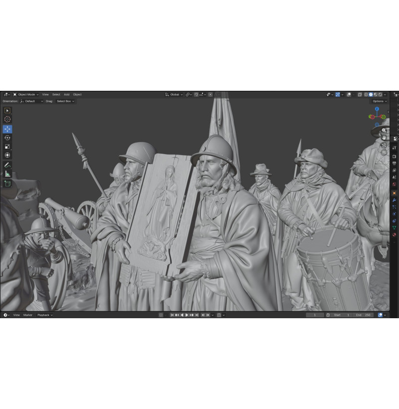 The Last Hope of the Besieged Diorama – STL Files for 3D Printing