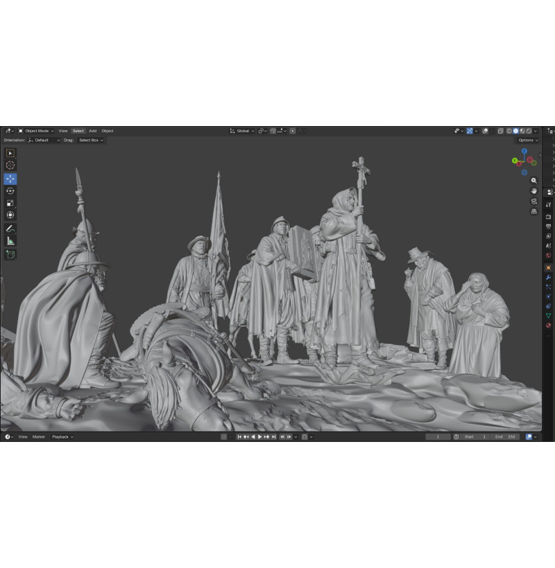 The Last Hope of the Besieged Diorama – STL Files for 3D Printing