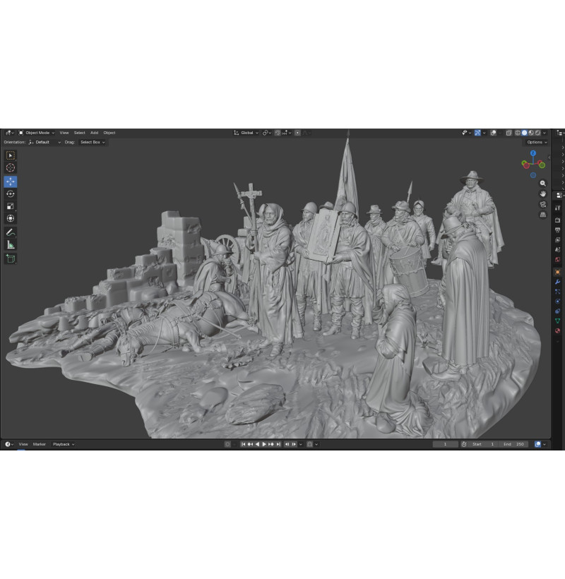 The Last Hope of the Besieged Diorama – STL Files for 3D Printing