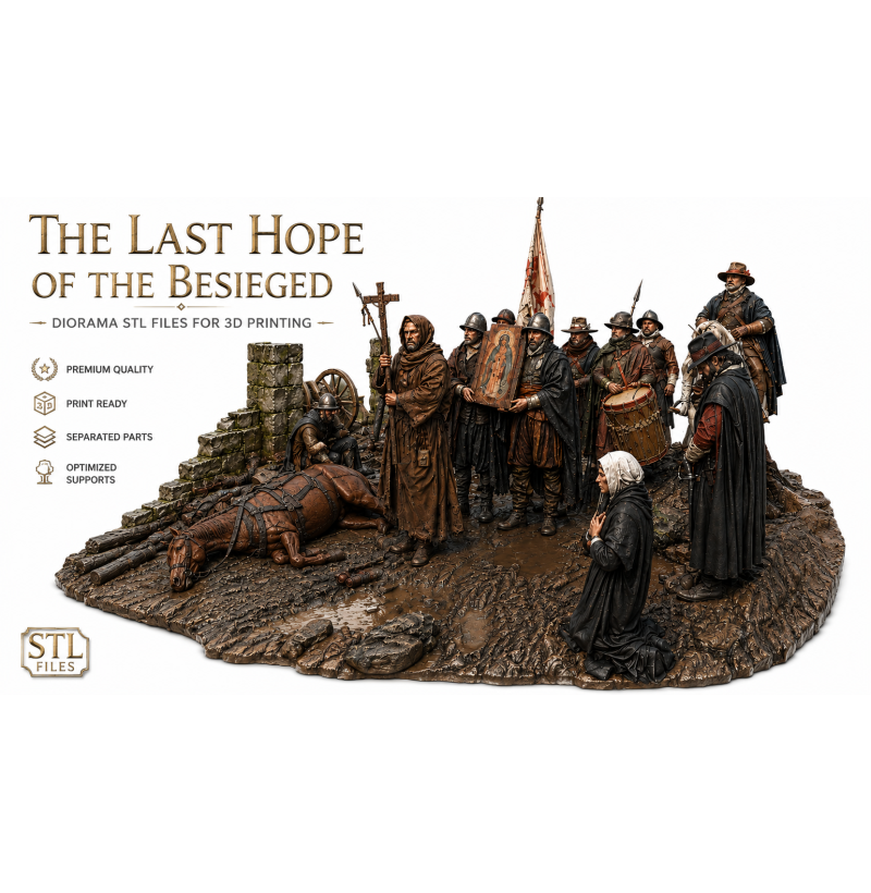 The Last Hope of the Besieged Diorama – STL Files for 3D Printing