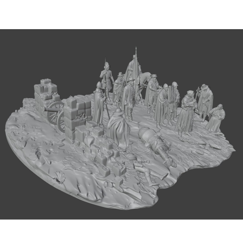 The Last Hope of the Besieged Diorama – STL Files for 3D Printing