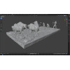 Buffalo Hunt Diorama STL Files for 3D Printing