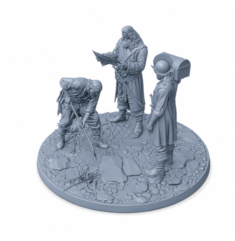 Pirate Treasures STL Files Set for 3D Printing