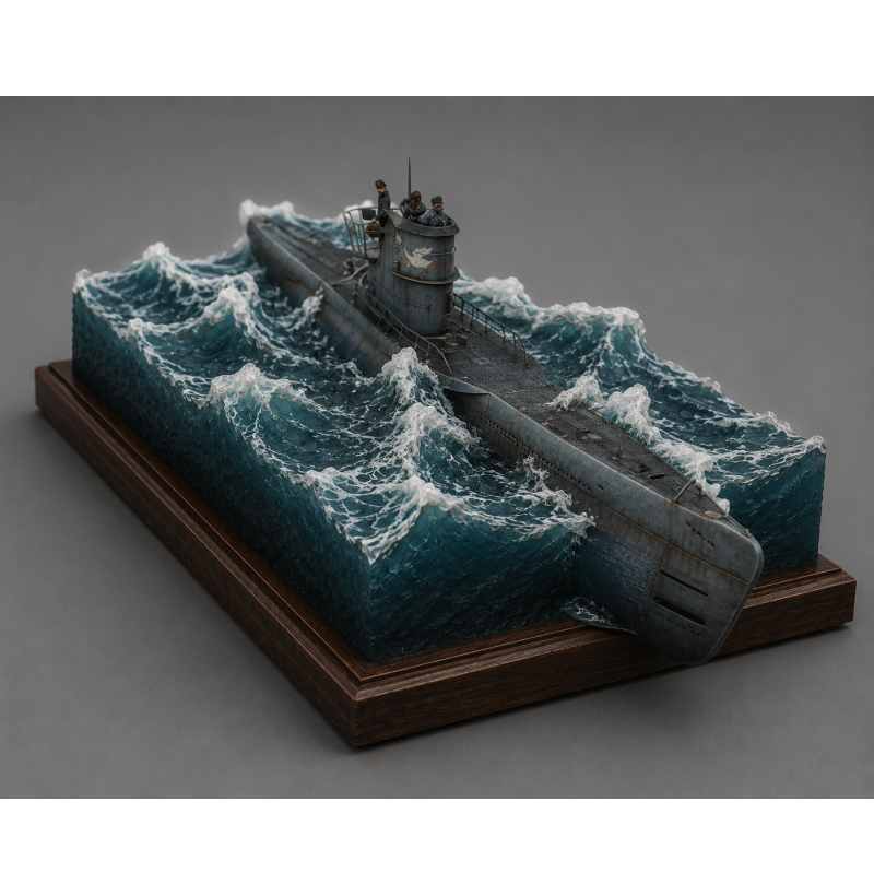 German U-96 Submarine with Crew Diorama – STL Files for 3D Printing