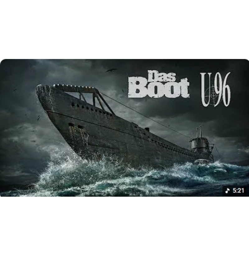 German U-96 Submarine with Crew Diorama – STL Files for 3D Printing