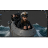 German U-96 Submarine with Crew Diorama – STL Files for 3D Printing