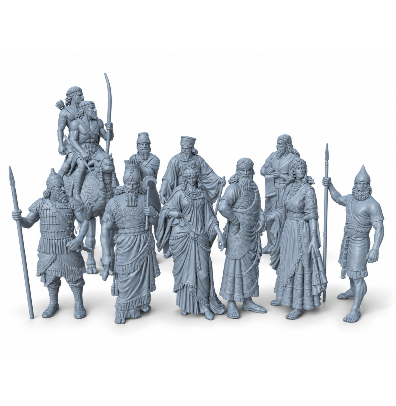 Assyrians 9th–7th Centuries BC — Collectible Set | 11 STL Files for 3D Printing